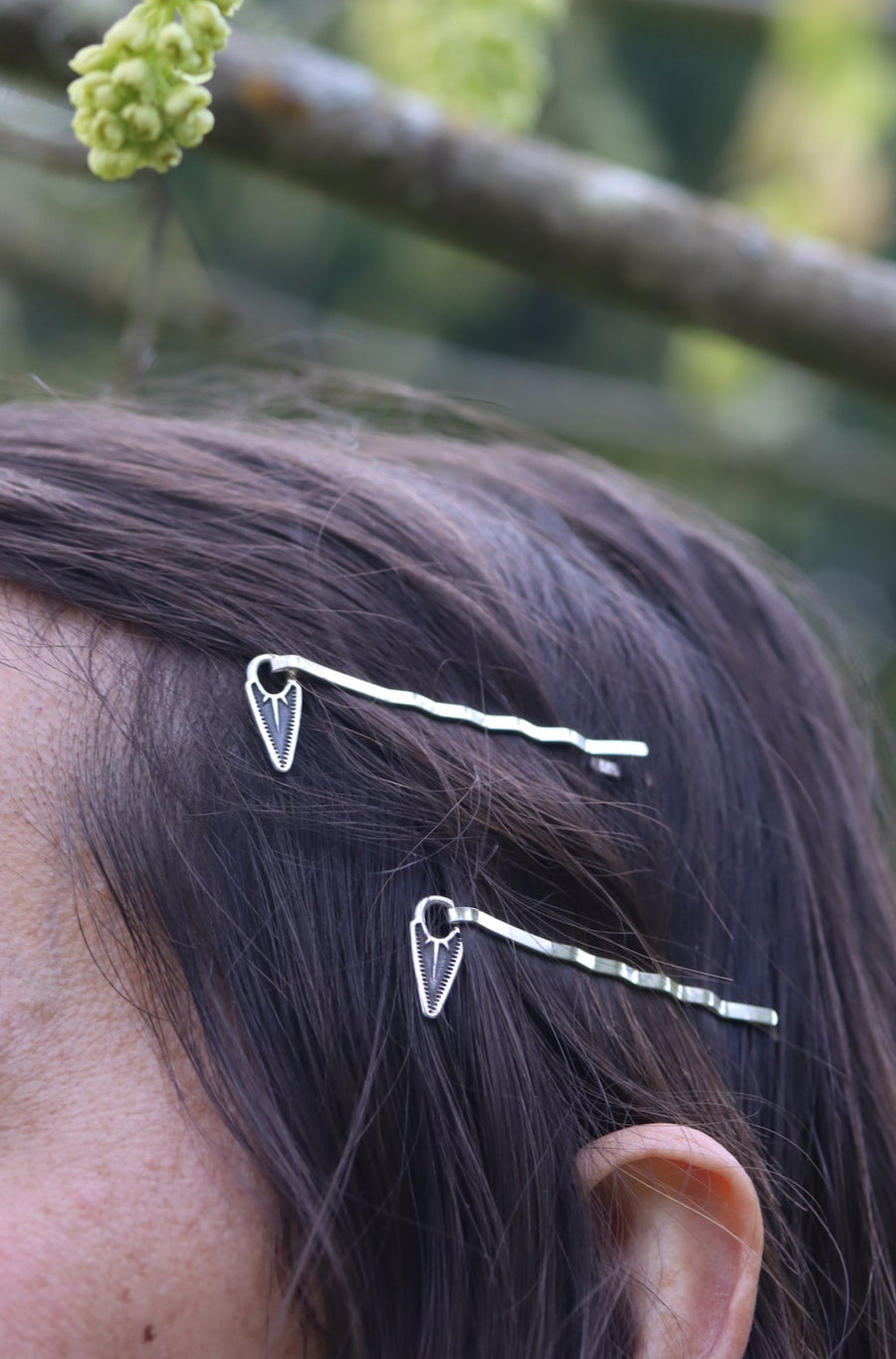 Stamped Hair Pins