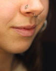 14k Gold Stamped Nose Stud