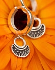 Stamped Huggie Hoops