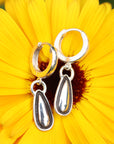 Stamped Huggie Hoops