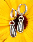 Stamped Huggie Hoops