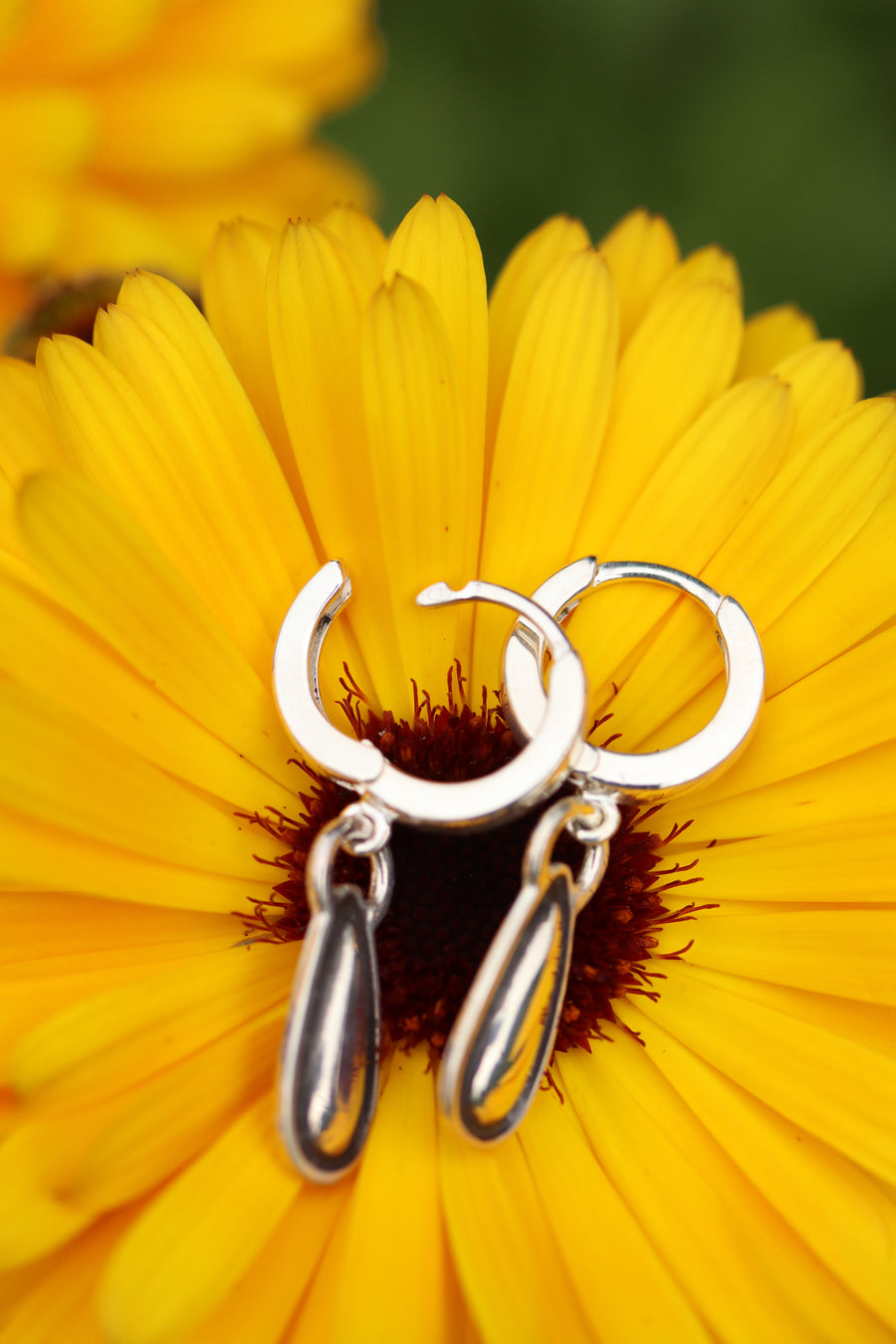 Stamped Huggie Hoops