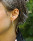 Stamped Huggie Hoops