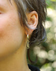 Stamped Huggie Hoops